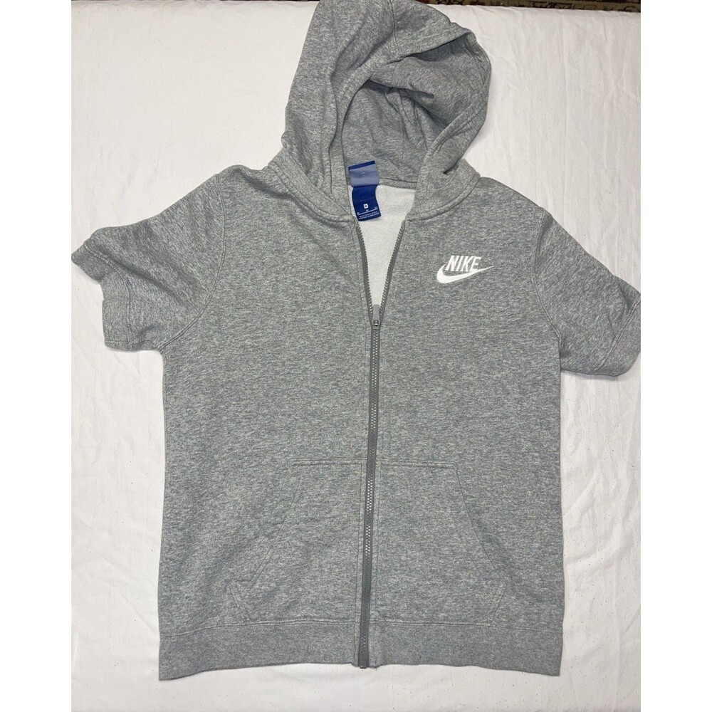 Nike Short Sleeve Hoodie Size XL Gray